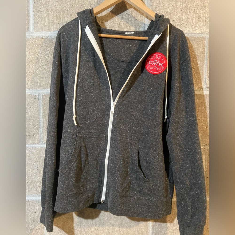 Caribou coffee zip up hoodie